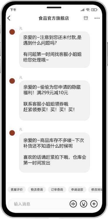 快手小店手机效果图