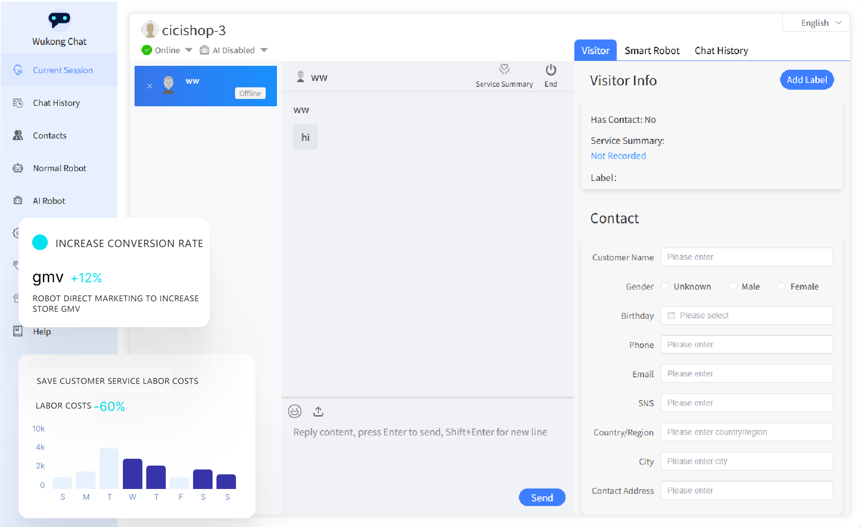 Wukong Chat Dashboard